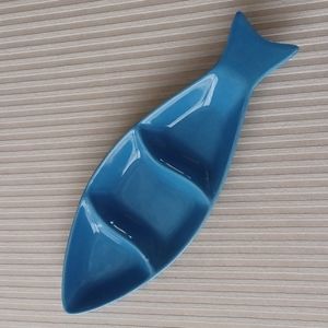 3-Section Fish Shaped Serving Dish